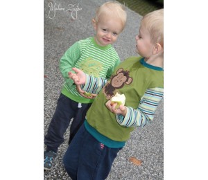 Stickdatei - Dschungeltiere Appli Papagei fliegend